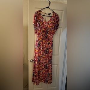 INC Womens Multi color Maxi Dress, Size 4-NWOT